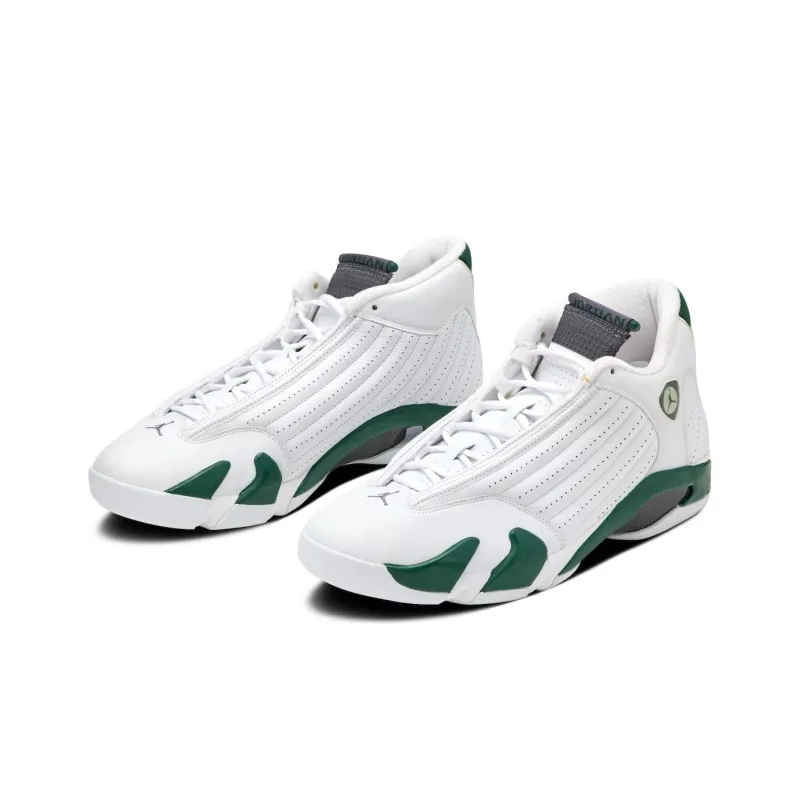 Jordan 14 Retro White Forest Green-1