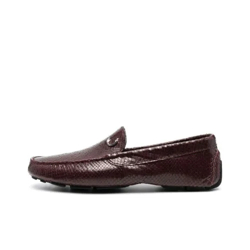 Just Cavalli Gommino Loafers Men Burgundy