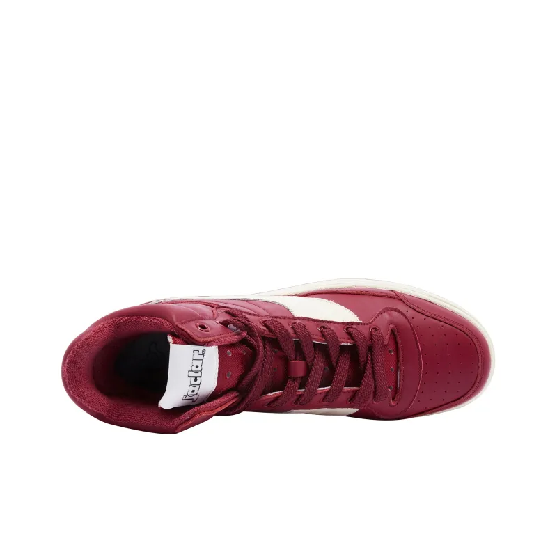 JACLAR Abrasion Resistant Breathable Slip Resistant High Top Vintage Basketball Shoes Rouge Red-4