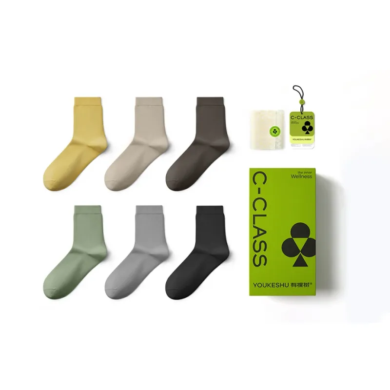 YOUKESHU Men Mid Calf Socks-1