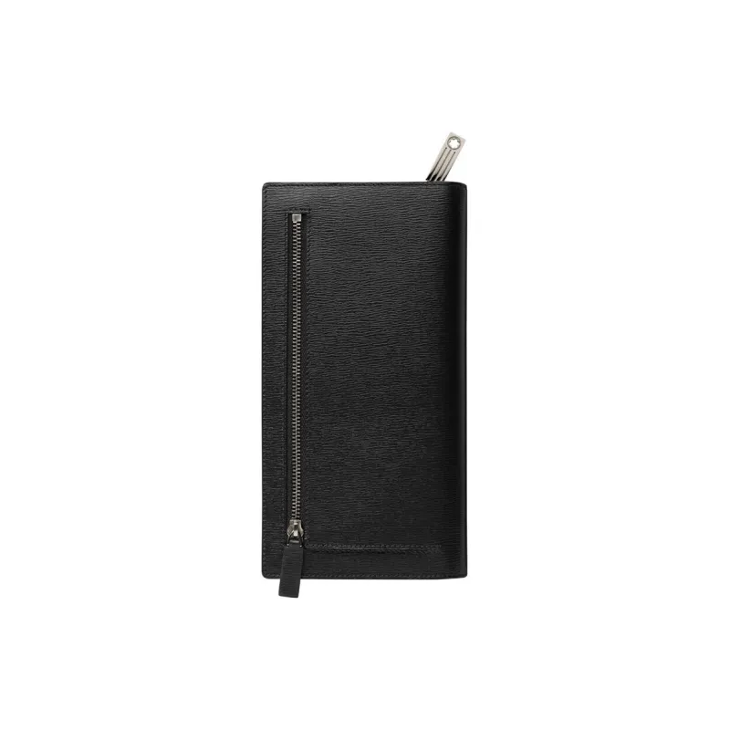 MONTBLANC Grain Cow Leather Wallet Men's Black-1