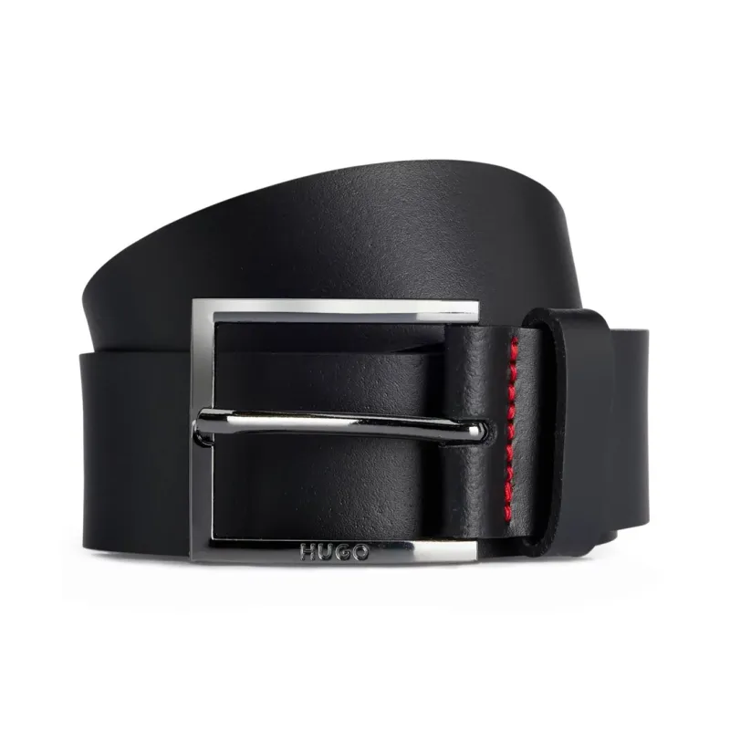 HUGO BOSS Logo engraved Leather Belt-0