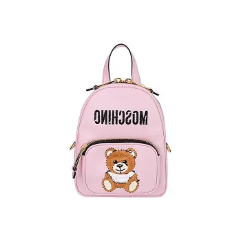 MOSCHINO Calfskin Backpack Women's Pink