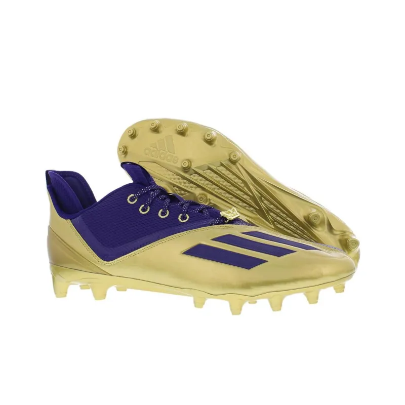 Adidas Adizero Scorch Abrasion Resistant Soccer Shoes Men's Blue Gold Color-5
