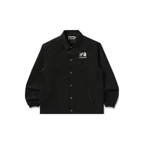 A BATHING APE Bored Ape Co-brand Jackets Unisex Black