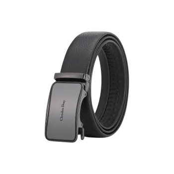 Chrisdien Deny High Quality Wear Resistant Business Automatic Buckle Belt Men's Black Width  3.5cm