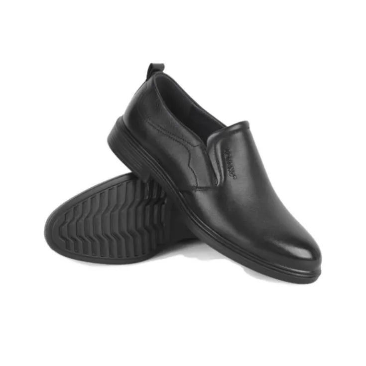 AOKANG Dress Shoes Men Low Top Black-2