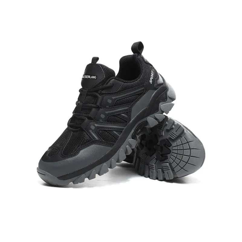 GESENLANG Cushioned Water Resistant Slip Resistant Low Top Outdoor Shoes Women's Black-4