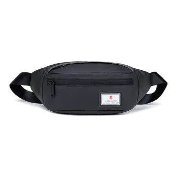 ARCTIC HUNTER Oxford Crossbody Bag, Sling Bag, Fanny Pack Regular Unisex Black