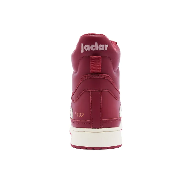 JACLAR Abrasion Resistant Breathable Slip Resistant High Top Vintage Basketball Shoes Rouge Red-5