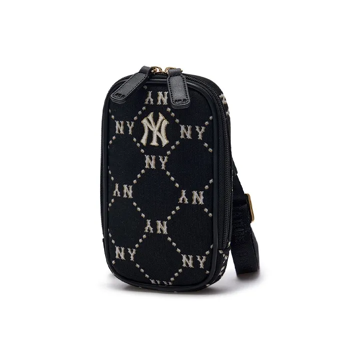 MLB Cotton With Polyester Cell Phone Pouch, Shoulder Bag, Crossbody Bag Regular Women's Black-2