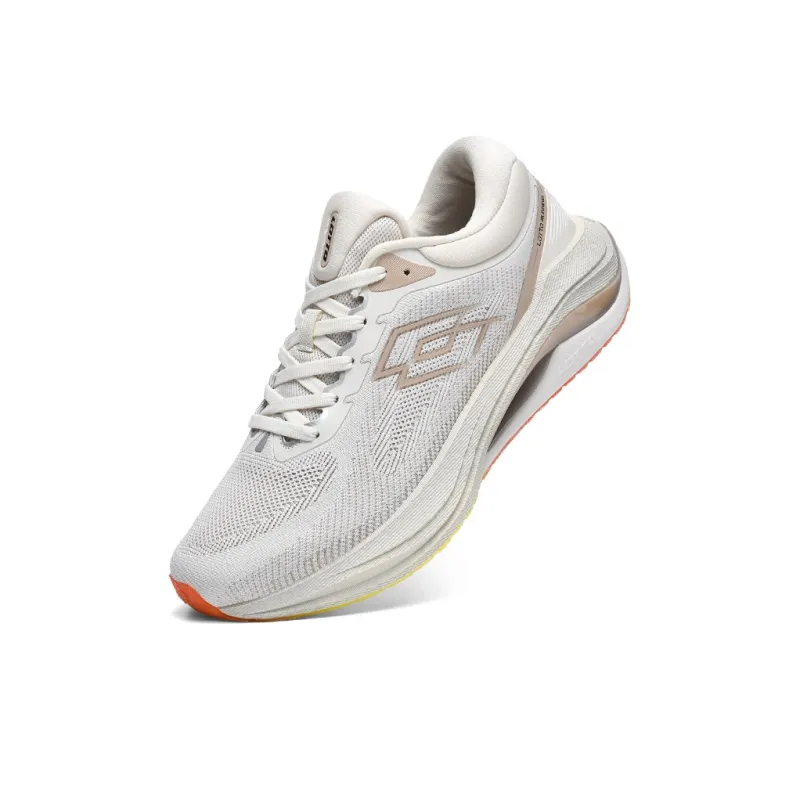 LOTTO Cushioning Anti-Slip And Wear-Resistant Rebound Low-Top Casual Running Shoes Women's Oatmeal White-2