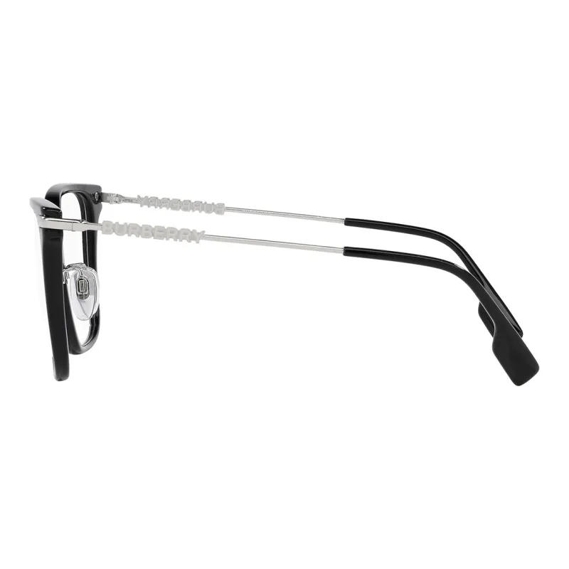Burberry Acetate Metal Irregular Shape Eyeglass Frames Women's Black-3
