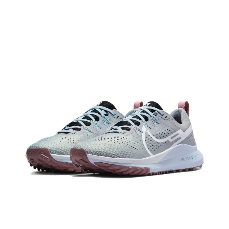 Nike React Pegasus Trail 4 Light Smoke Grey Black Glacier Blue White Women's-2