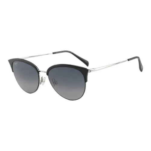 Silber Jim Metal Irregular Shape sunglasses EYEWEAR Unisex Black