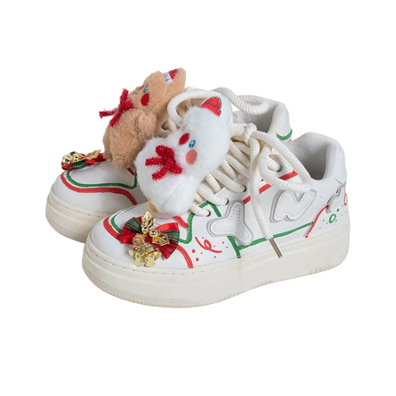 OYNN Young Baby Series Skateboard Shoes Women's Low Top Beige-3