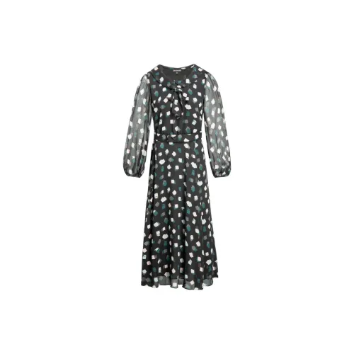 EMPORIO ARMANI Long-Sleeved Dresses Women's Black