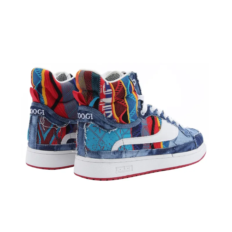 JACLAR High Top Vintage Basketball Shoes Unisex Blue-3
