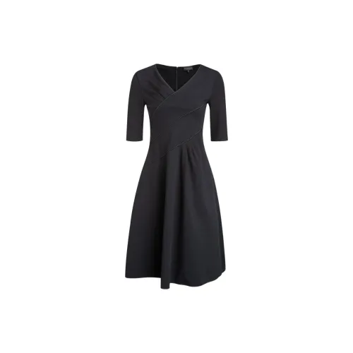 EMPORIO ARMANI Long-Sleeved Dresses Women's Black