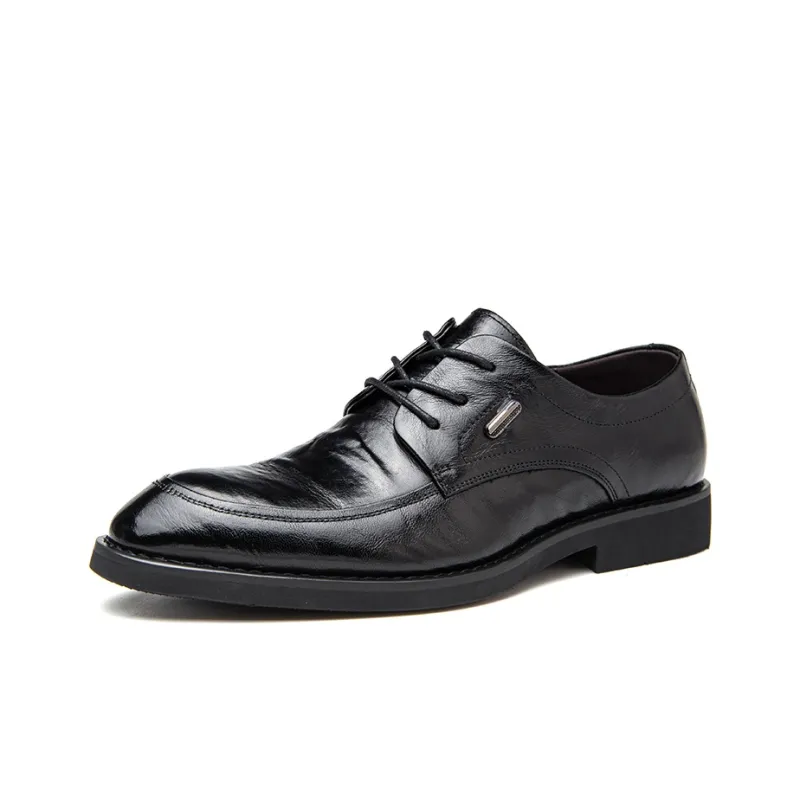 SHUPATE Dress Shoes Men Low Top Black/Brown-0