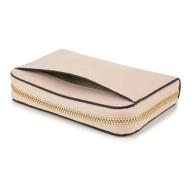 Furla Leather Wallet Mini Women's Beige-3