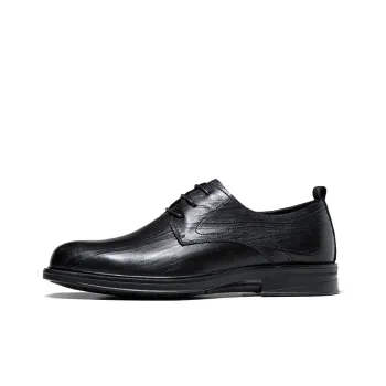 CAMEL Dress Shoes Men Low Top Black/Brown