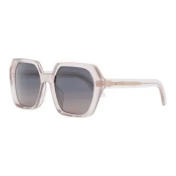 DIOR Acetate Irregular Shape Sunglasses Women's Pink