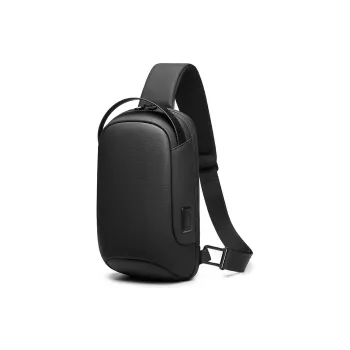 MingLu Oxford Shoulder Bag Crossbody Bag Sling Bags Regular Unisex Black
