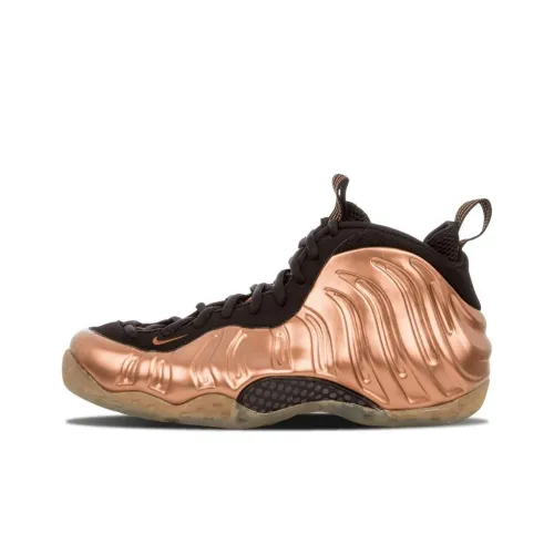 Nike Foamposite One Vintage Basketball Shoes Men Mid-Top Black/Metallic Copper