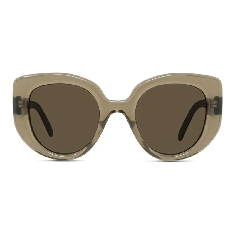 LOEWE Irregular Shape Sunglasses Unisex Brown-1