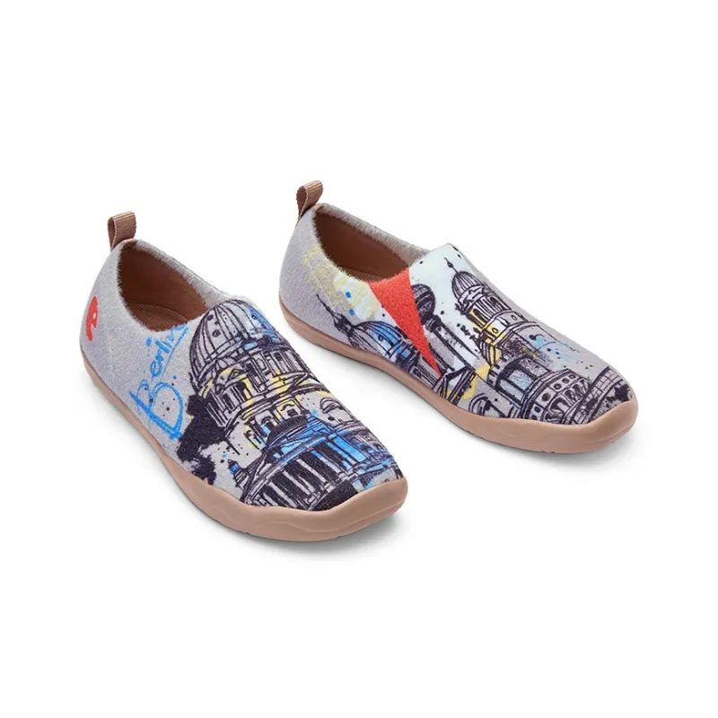 U.IN Painted Travel Shoes Toledo 1 German Silhouette Collection Low-Top Casual Shoes Unisex-1
