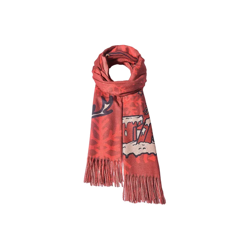 FireMonkey Knit Scarf Contact Customer Service For Writing A Greeting Card Unisex-3