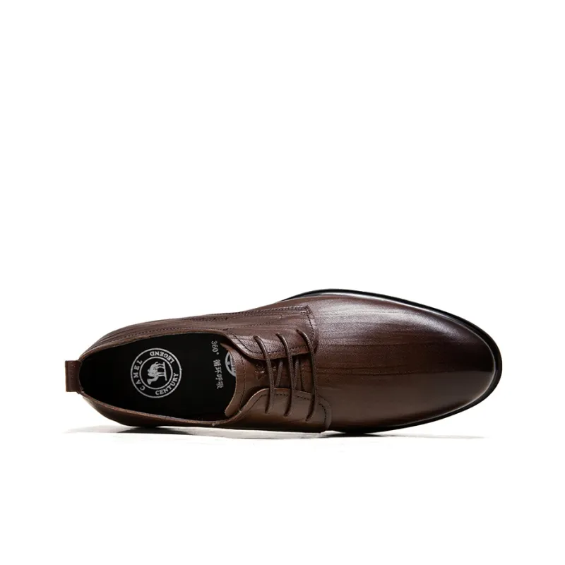 CAMEL Dress Shoes Men Low Top Black/Brown-2