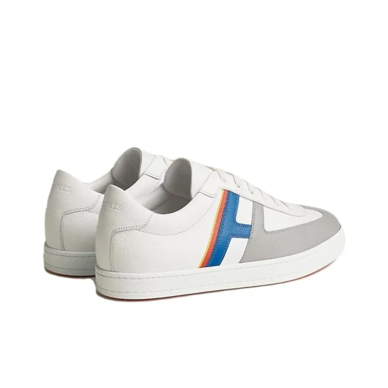 HERMES Boomerang Low Top Skateboard Shoes Men's White-3