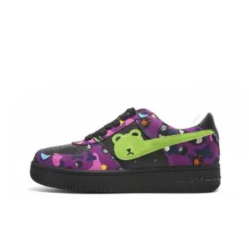 GOLD MEMBER BEAR Anti-Slip Wear-Resistant Low-Top Skateboard Shoes Unisex