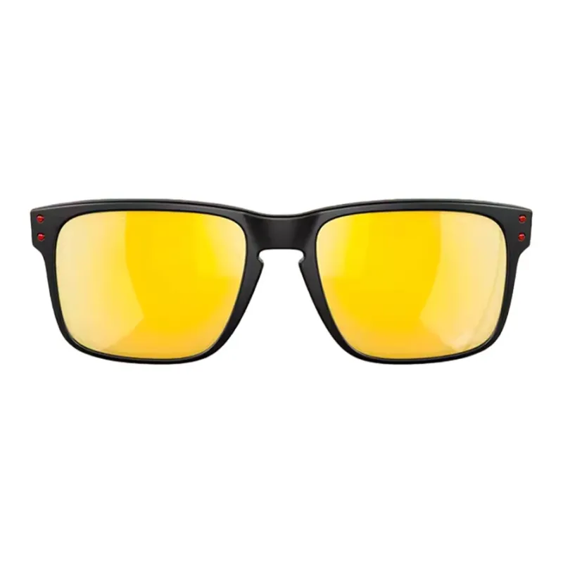 Oakley TR/Memory Plastic Irregular Shape Sunglasses Unisex Gold-1