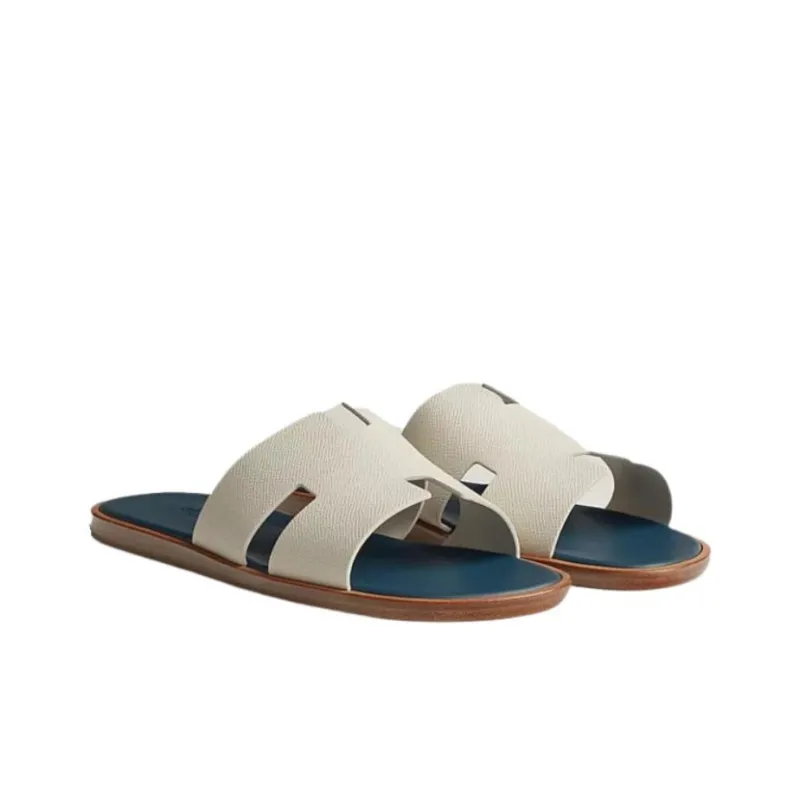 HERMES Izmir Slide Slippers Men's White-1