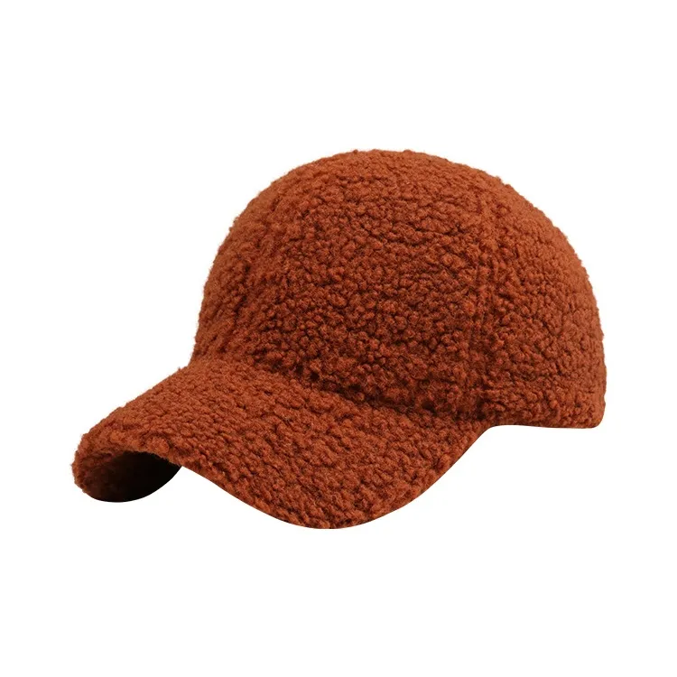 EEEENO Lambswool Baseball Caps Unisex-6