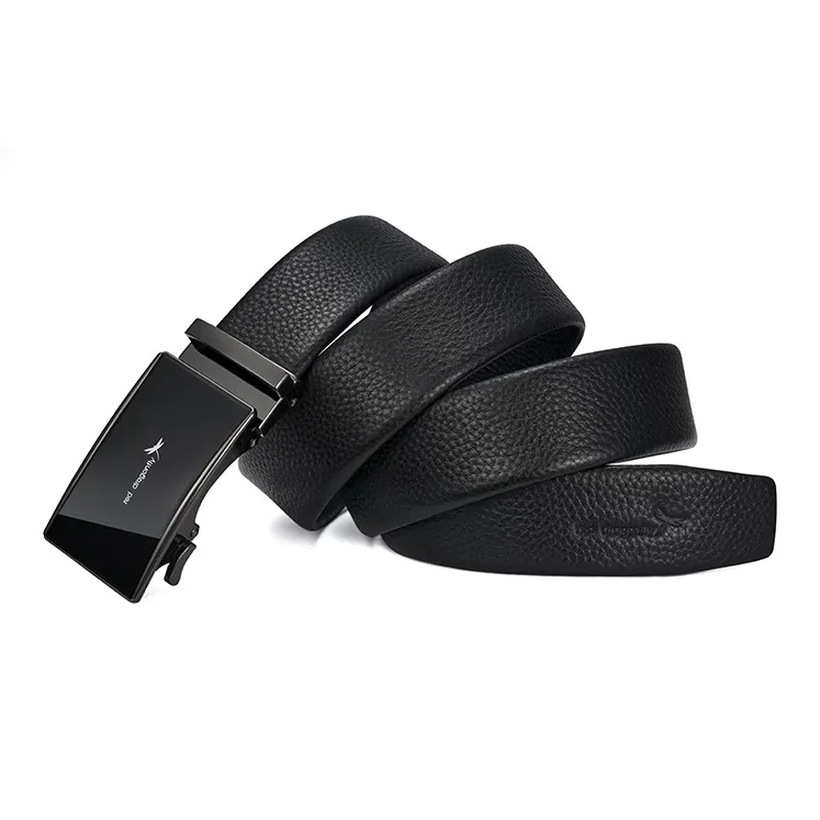 RED DRAGONFLY Cow Leather Trendy Versatile Trimmable Pants Belt Men's Width 3.5CM-1