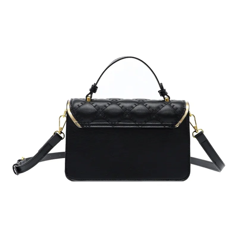 AUGTARLION Artificial Leather Shoulder Bag Crossbody Bag Women's Bag Small Size Women's Black-2