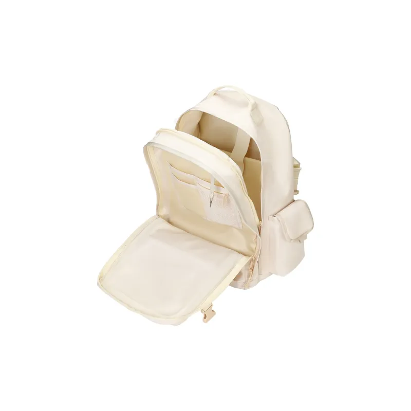 V.NINE Fabric Backpack Tubas Unisex Khaki/Obsidian Black-4