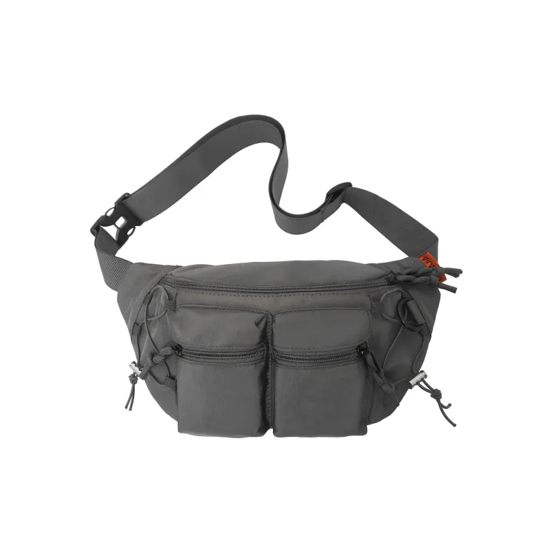 GEERDUN Nylon Sling Bag Fanny Pack Crossbody Bag Backpack Regular Unisex Black/Orange/Khaki/Green/Blue/Gray-5