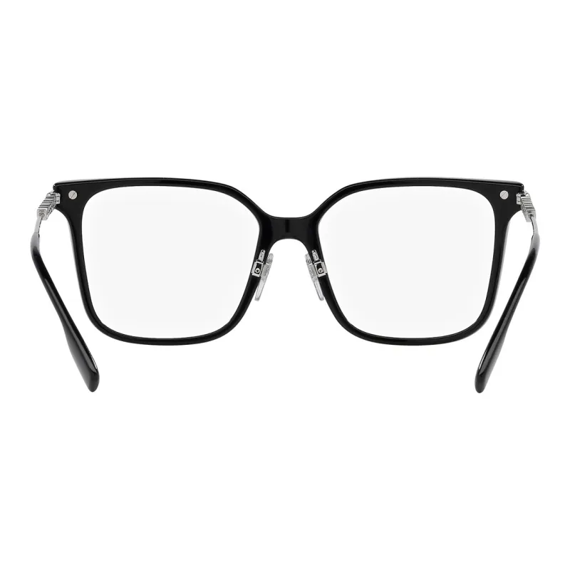 Burberry Acetate Metal Irregular Shape Eyeglass Frames Women's Black-2