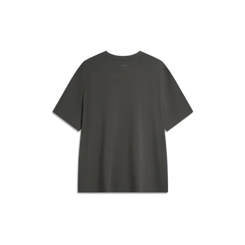 LiNing Weekend Youth Sports Fashion Collection T-Shirt Unisex Obsidian Gray-1