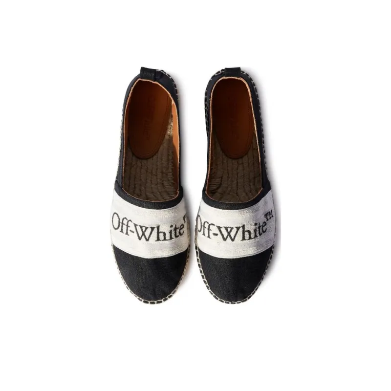 OFF WHITE Bookish Logo band Espadrilles Women's-3
