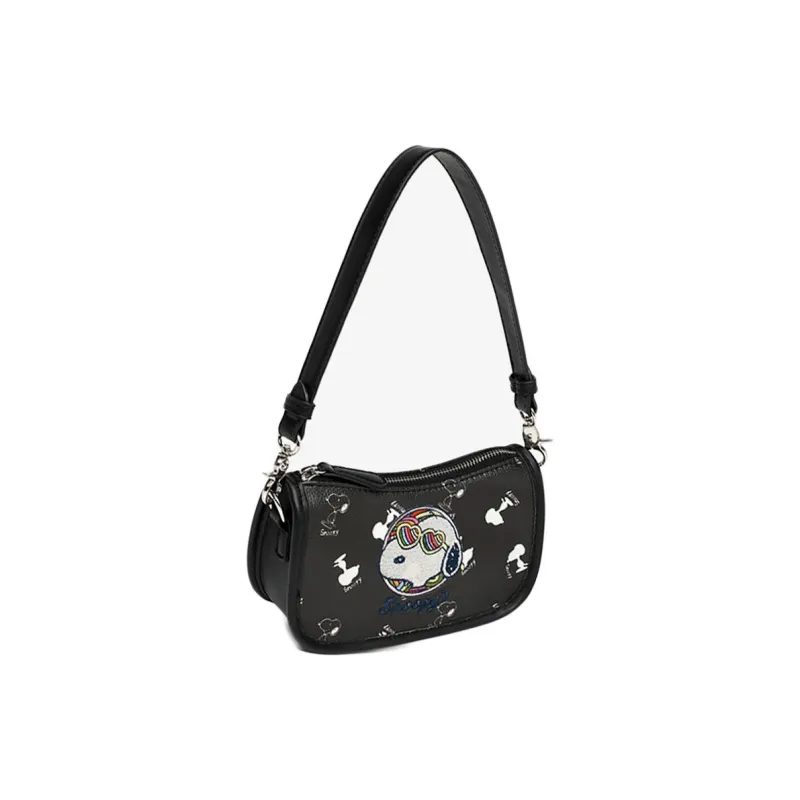 SNOOPY PVC Embroidery Shoulder Bag Women's-1