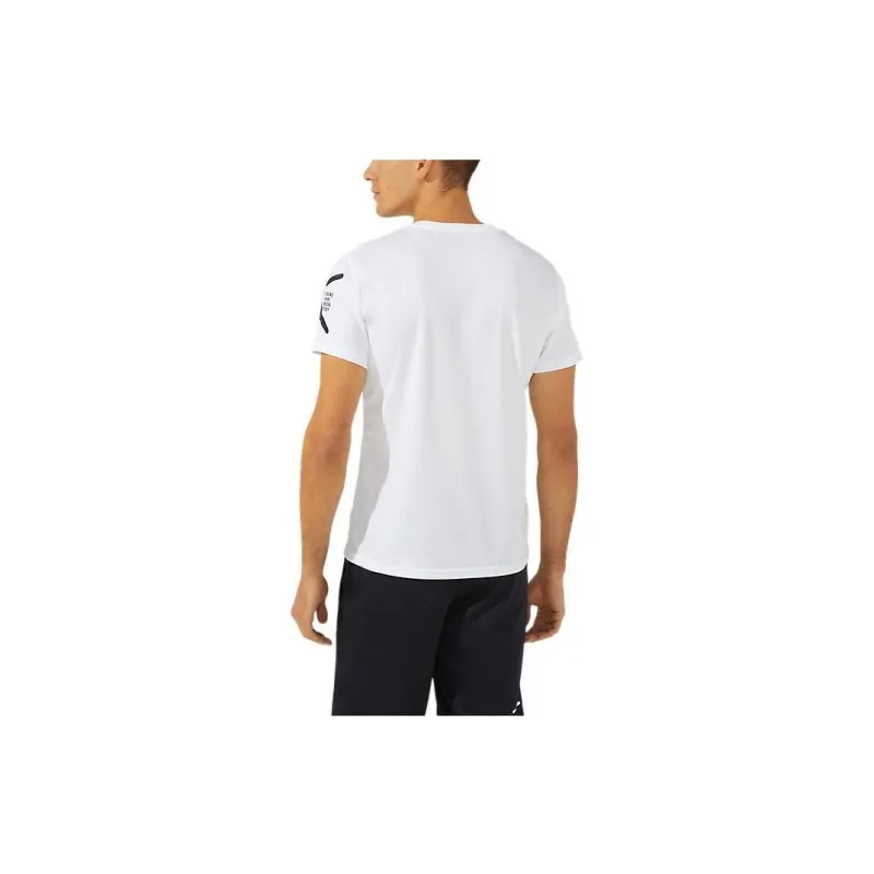 Asics TEAM HEXAGON SS TOP RECYC T Shirts Men White-1