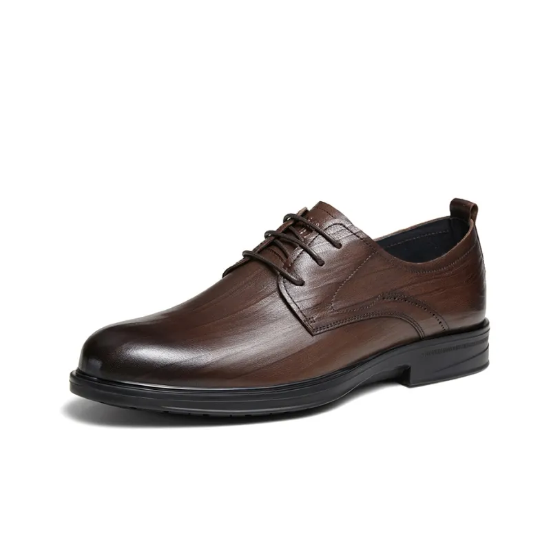 CAMEL Dress Shoes Men Low Top Black/Brown-1