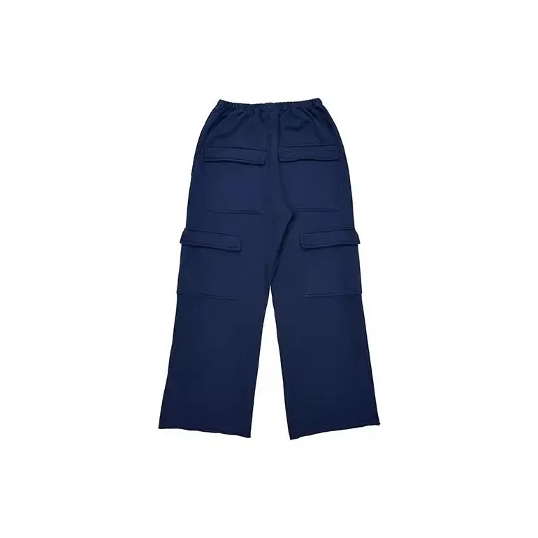 GREG ROSS FW23 Cargo Pants Men's Navy Blue-1