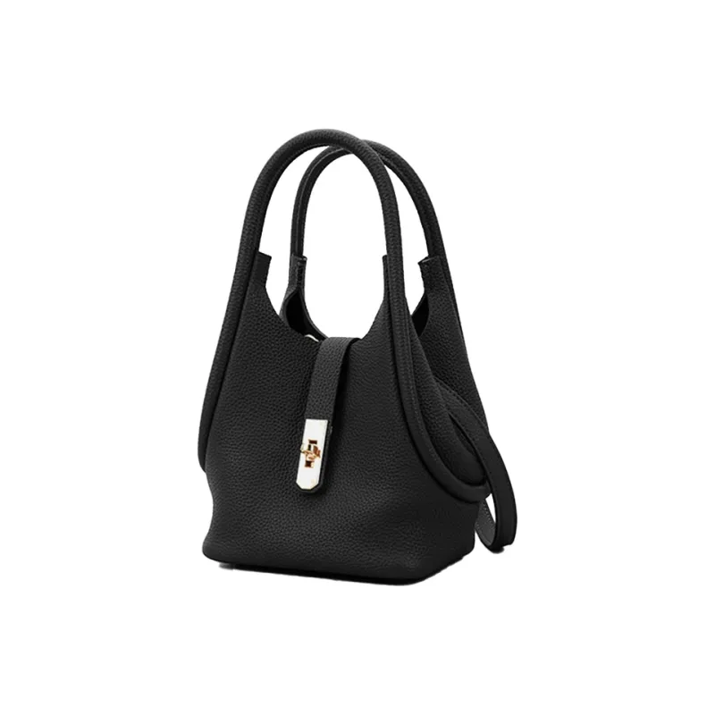PIERRE CARDIN Cow Leather Shoulder Bag Regular Women's Black/Green/Brown/Red-3